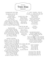 Twin Kiss menu
