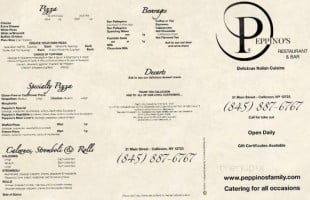 Peppino's Family Restaurant & Pizzeria menu