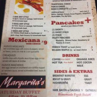 Margarita's Steakhouse menu