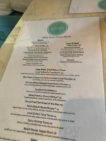 Bahia Beach House Surf menu