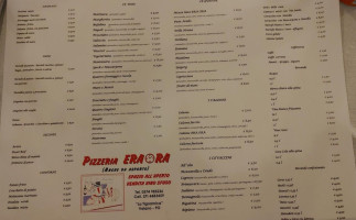 Sscafè E Pizzeria menu
