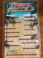 Racuda Beach Grill Pcb menu