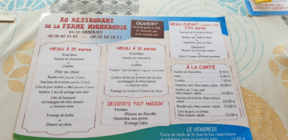 Marchisio Thierry -ferme Mignaburia menu