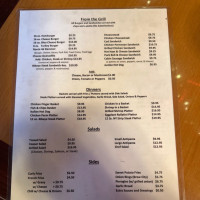 The Log Cabin Grill menu