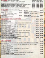 Argento's Pizza Palace menu