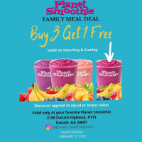 Planet Smoothie food