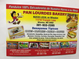 Lourdes Bakery menu