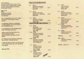 Weingut U. Weinstube Jäger menu