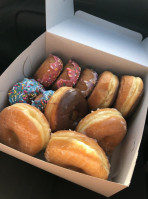 Pink Dozen Donuts food