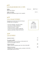 Au St-jacques menu