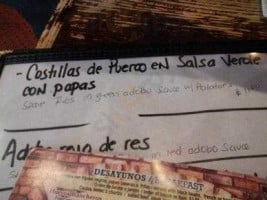 Estrellita Poblana I menu