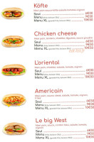 Mexi Kebab menu