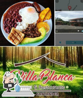 Villa Blanca Y food