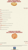 Chrono Pizza Pizzeria Brunoy menu