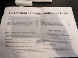 Daraton menu