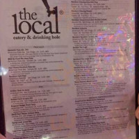 The Local Eatery & Drinking Hole menu