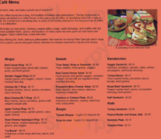 Red Canoe Cafe And Bookstore menu
