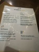 L'ours Qui Boude menu