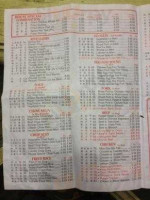 Wah Wah Chinese menu