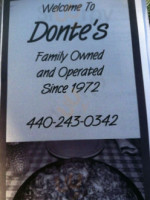 Donte's And Pizza Shop food