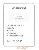 Hôtel Le Pilori menu