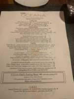 Oceana menu