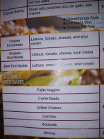 Barra Jalisco Restaurant menu