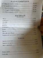 El Capricho menu