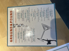 Ground Pound Coffee menu