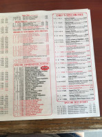 No 1 Chinese menu