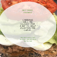 Cabbage Vegetarian Cafe food