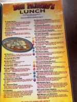 Don Pancho's Mexican menu