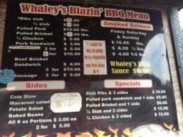 Whaley's Blazin Bbq food