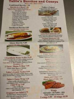 Talita's Southwest Cafe menu