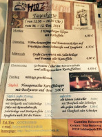 Holzwurm menu