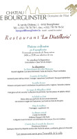 La Distillerie menu