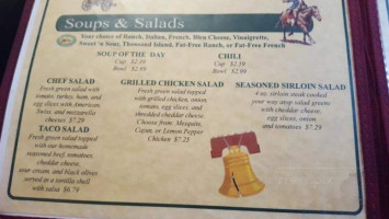 Paul Revere Family menu