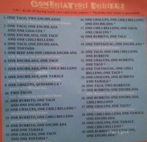 Los Mariachis menu