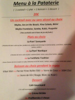 La Pataterie Berck Sur Mer menu