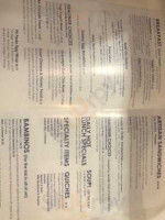 Baker Dude Bakery Cafe menu