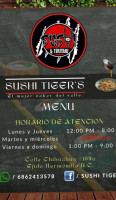 Sushi Tigers menu