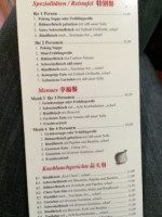 China-Restaurant Zum Grenzkrug menu