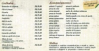 Joaquina menu