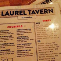Laurel Tavern menu