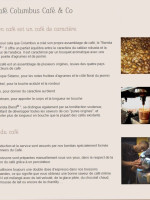 Columbus Cafe & Co Bale-Mulhouse menu