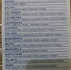 Pizzaria Tia Lena menu