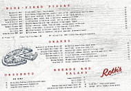 Roth's Wine Bar menu