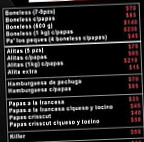 Alchicken menu