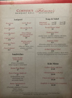 Cortese's Banquet Hall menu