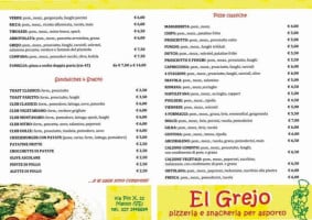 El Grejo menu